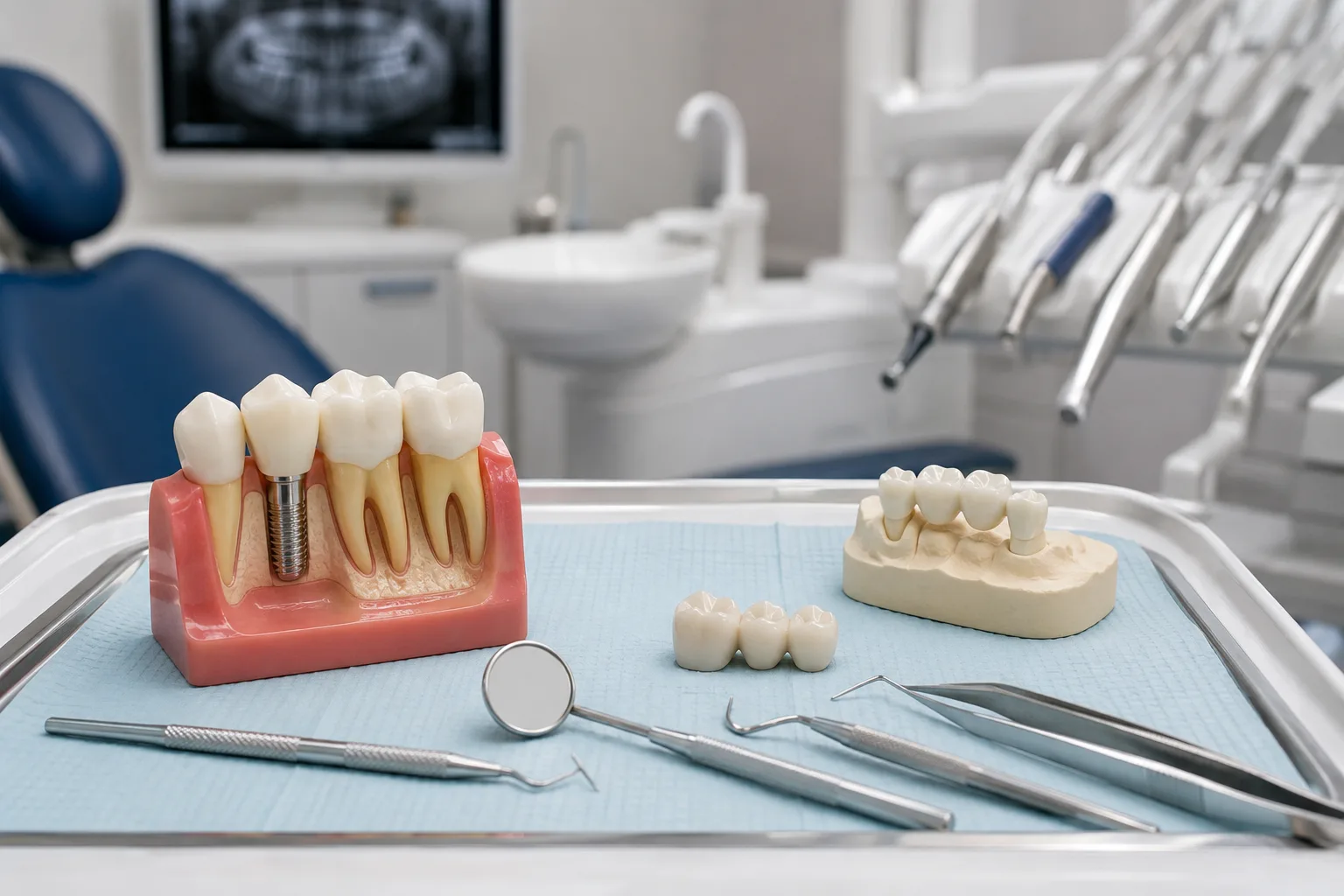 ingrijirea coroanelor puntilor si implanturilor dentare la clinica dentetico