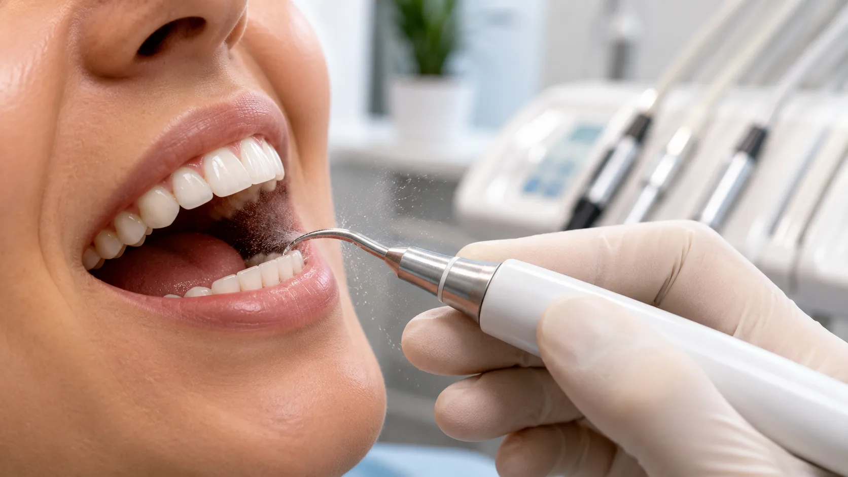 detartraj si igienizare profesionala cu ultrasunete la clinica dentetico