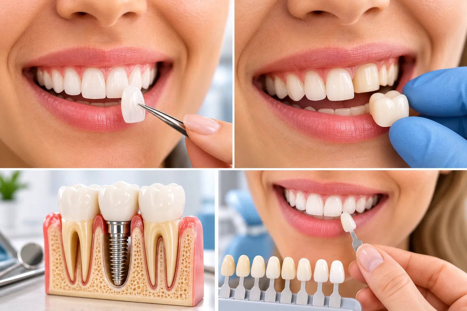 comparatie fatete dentare si coroane dentare pentru un rezultat natural la clinica dentetico