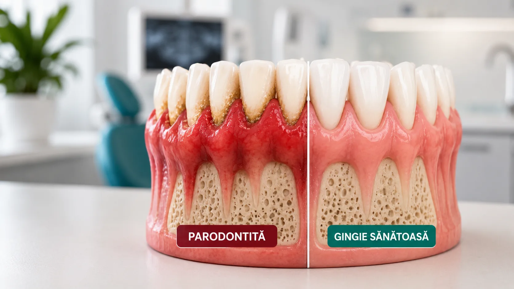 tratament parodontoza si sanatatea gingiei la clinica dentetico