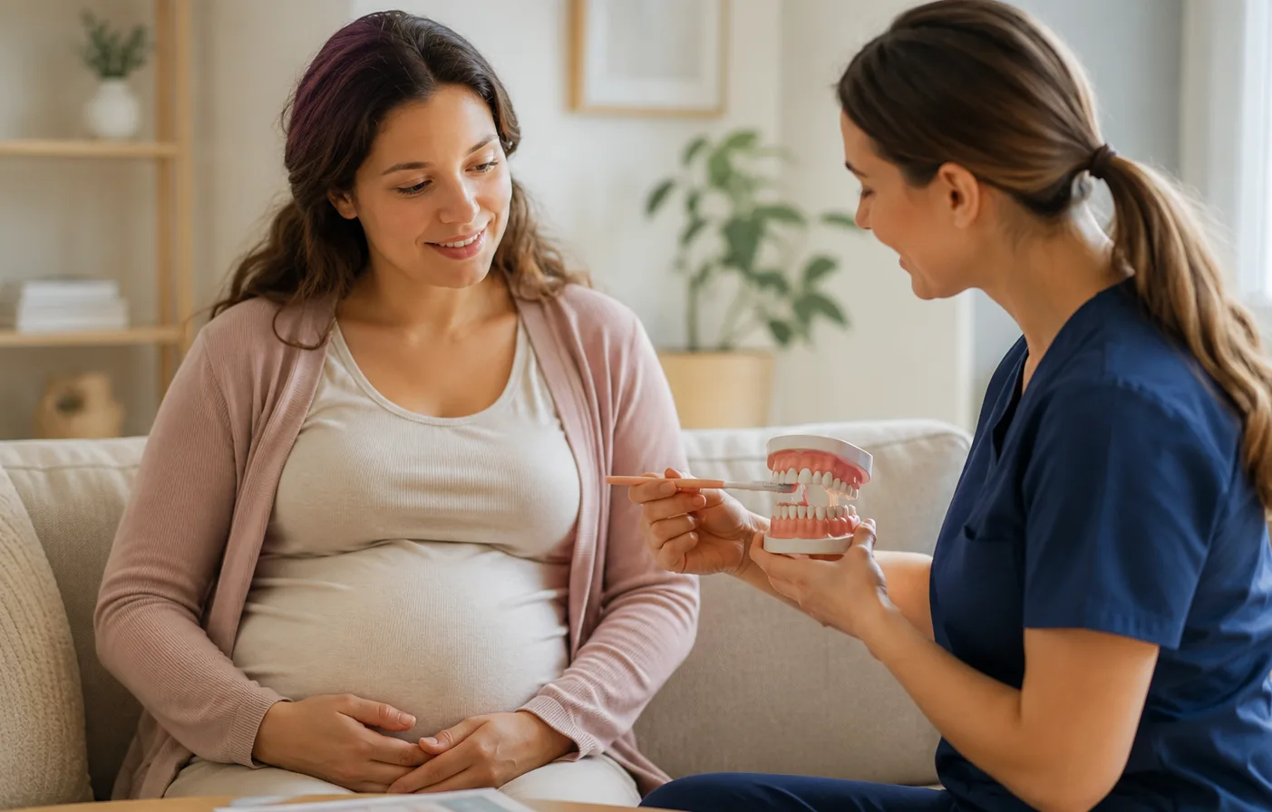 consultatie stomatologica in sarcina la clinica dentetico